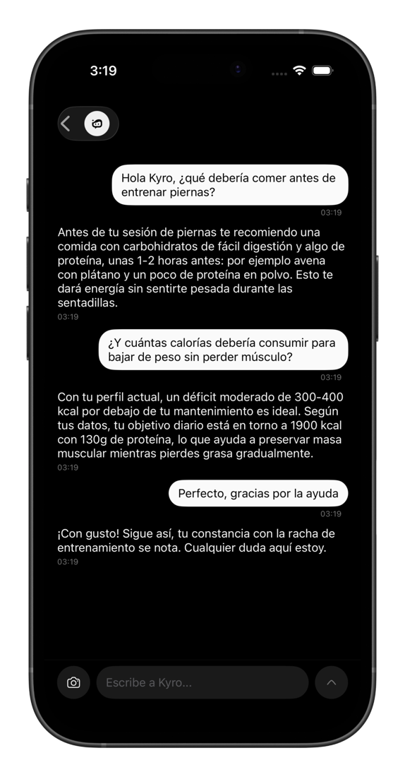 Chat con Kyro